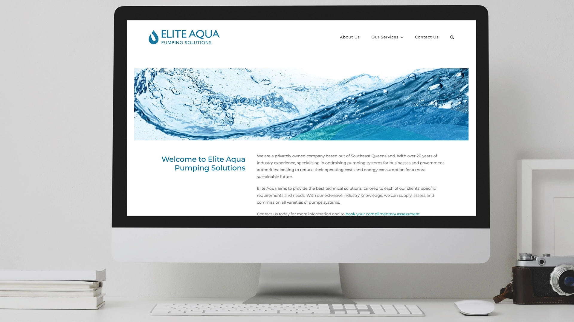 Barney & Co image of Elite Aqua - Website Design