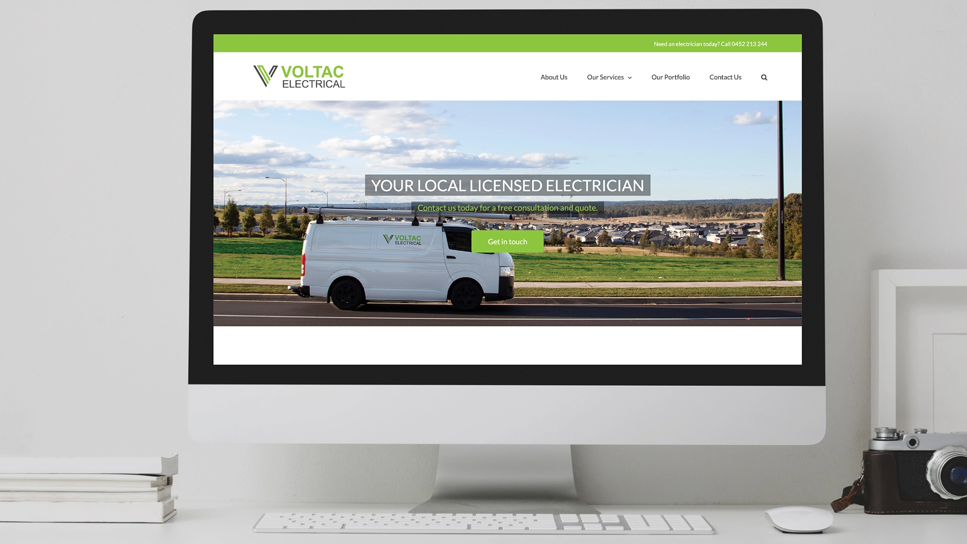 Barney & Co image of Voltac Electrical Website Design